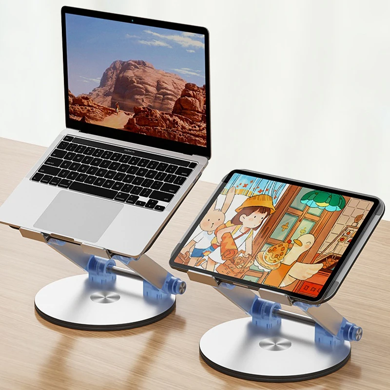 Adjustable 360 Rotating Aluminum Portable Laptop Stand For Macbook Air Xiaomi Dell HP Lenovo PC Tablet