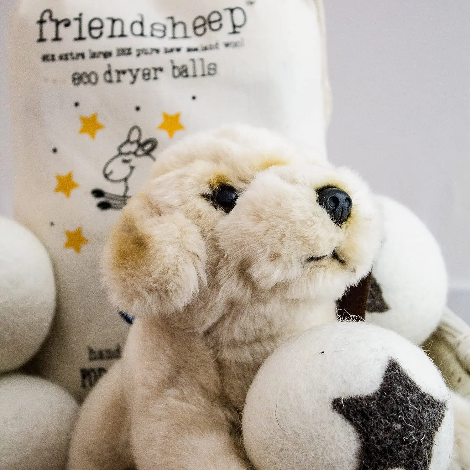 Wool Dryer Balls Natural Fabric Softener & 100% Organic Premium New Zealand Wool Felt Laundry Balls