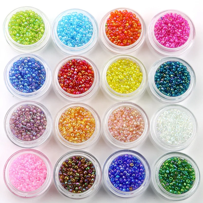 DIY accessories cross stitch beaded handmade small accessories clothing accessories magic color rice beads colorful rice beads