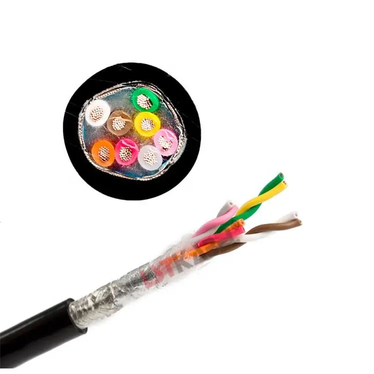 Плоский экранированный кабель для лифта Cat6 для камеры видеонаблюдения