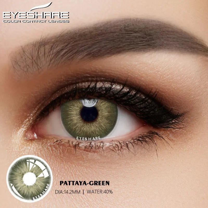 Free Shipping EYESHARE Colored Lenses Contacts Eye Makeup Cosmetics Contacted Lens for Cosplay Beauty Color Contact Lenses