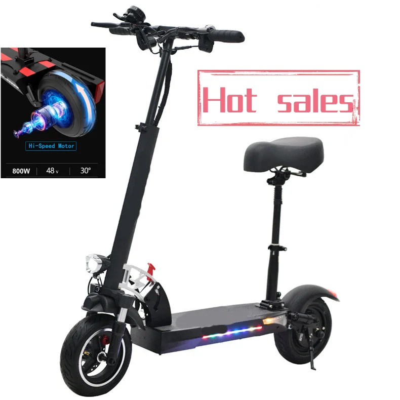 EU/US Warehouse High Power off road e scooters with seats 48v 800w fat tire 10inch high speed electric E-Scoter Elektryk Adult