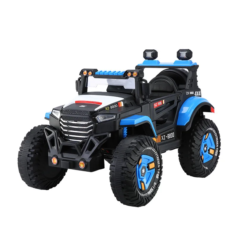 Automobile four-wheel off-road children electric remote control toy car can sit little male girl double drive baby stroller