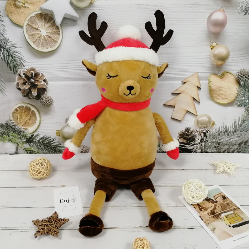 
Рождественский подарок, плюшевая игрушка, олень 