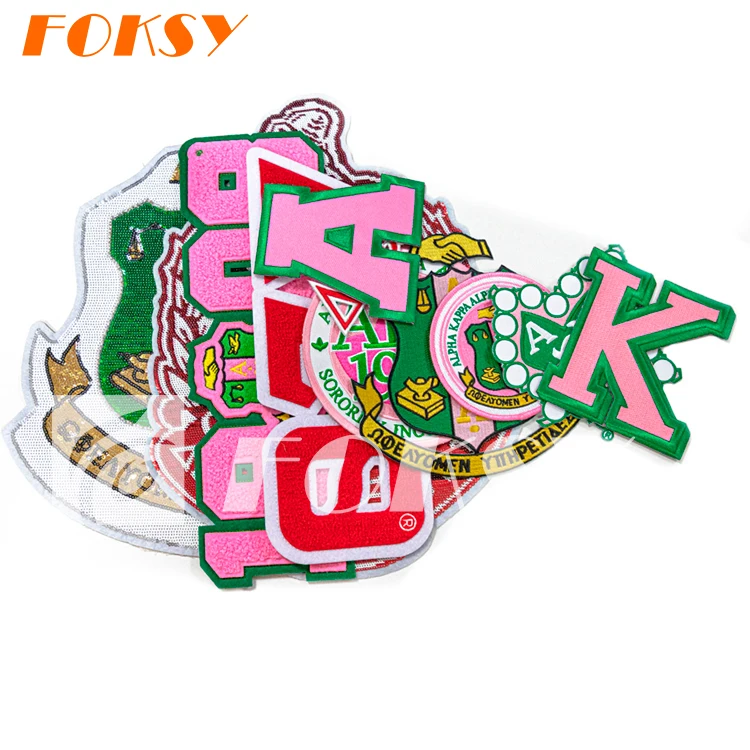 High Quality Cute Heat Press Custom Your Own Letter Embroidery Clothing 3D Patch
