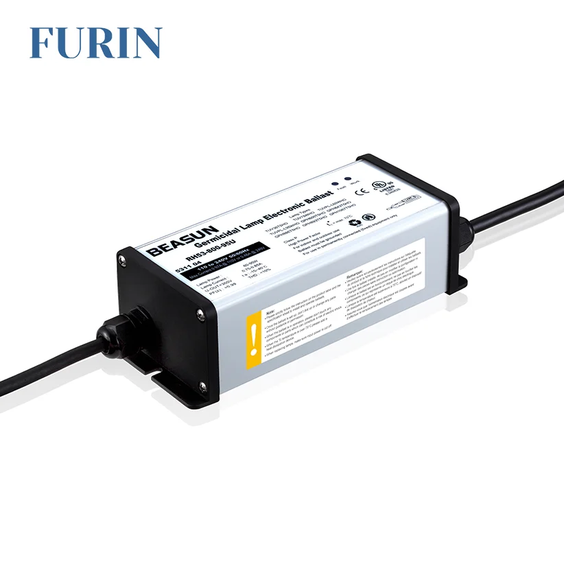 Preheat Start 60-95W 110-240V Electronic Ballasts For High Output and Amalgam UV Lamps