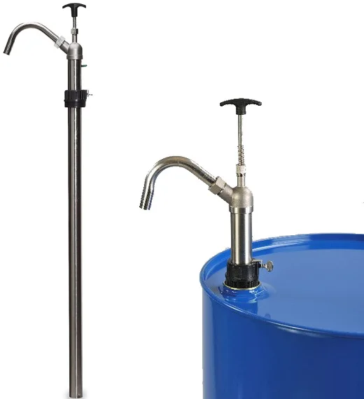 Bomba de trasvase de acero inoxidable para productos quimicos para bidones