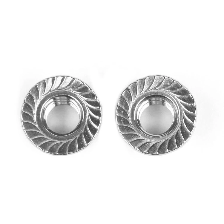 Custom Hex Flange Nut Hexagon Nut/Flange Nut/Serrated Spinlock with Toothed Anti-Skid Flange Nut DIN6923 2205 2507 S32760