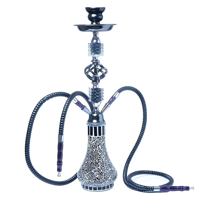 NEW Glass Arab Hookah Shisha Cup Sheesha chicha Smoking Accessories Nargile for Shisha Hookah Set Double Smoke Pipe Shisha