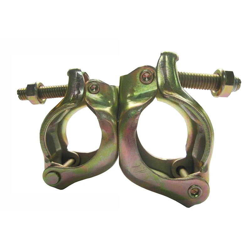 Durable Pressed Steel Pipe Clip Fixing Pressed Double Coupler Scaffolding Swivel Clamp