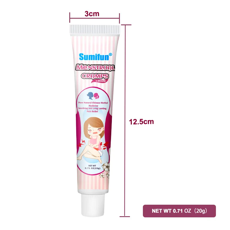 Sumifun Menstrual Cramps Warm Women Uterus Reduce Menstrual Waist Pain Menstrual Cramp Relief Winter Heating Ointment