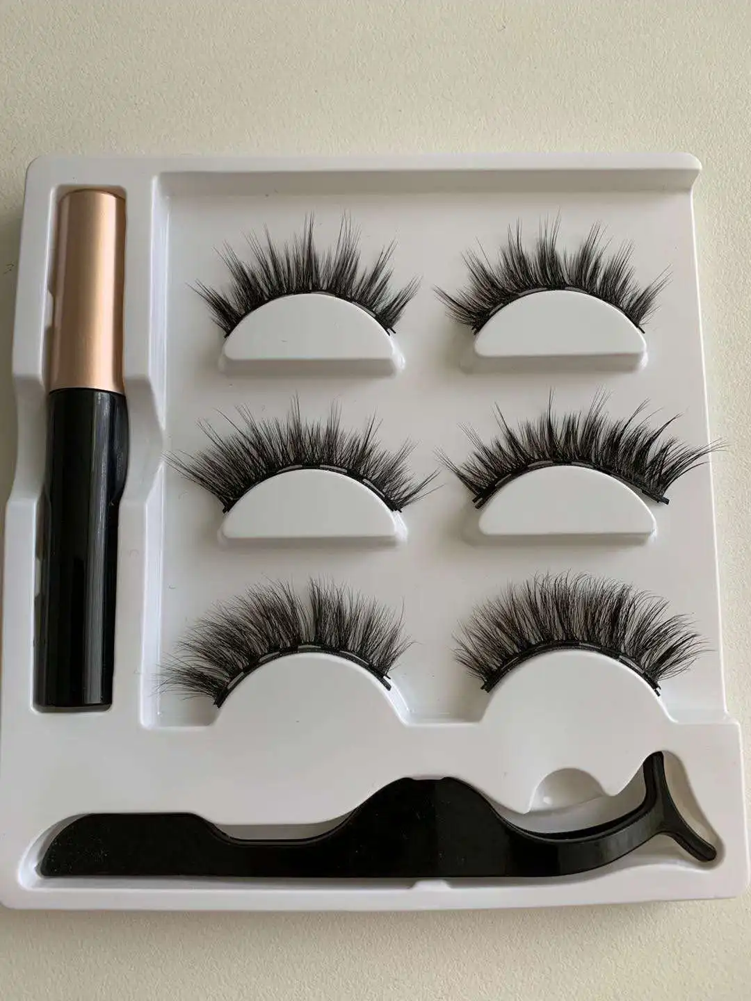 2020-2021 hot sale wholesale faux mink eyelash magnetic eyelashes eyeliner lashes