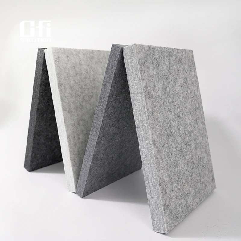 European Standard Customized Colorful100% Polyester PET Acoustic Wall And Ceiling Panels