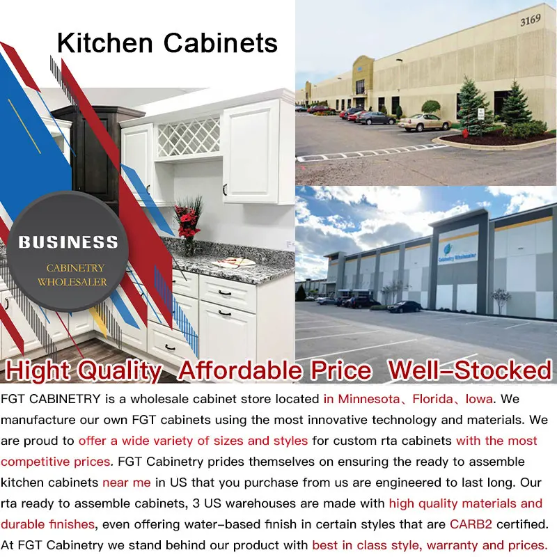 Solid Wood Cabinet Door With Customized Color Shaker Style Kitchen Cabinet from Vietnam Factory