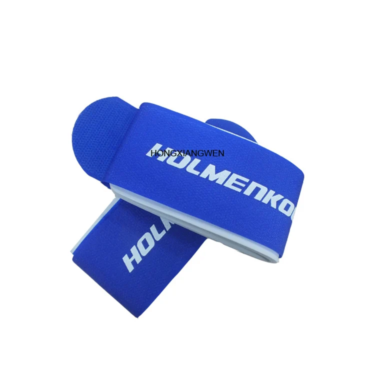 Adjustable Carrier Strap Black Ski Wraps Ties Ski Fastener Straps Ski Pole Carrier Straps Made from Premium Nylon and EVA