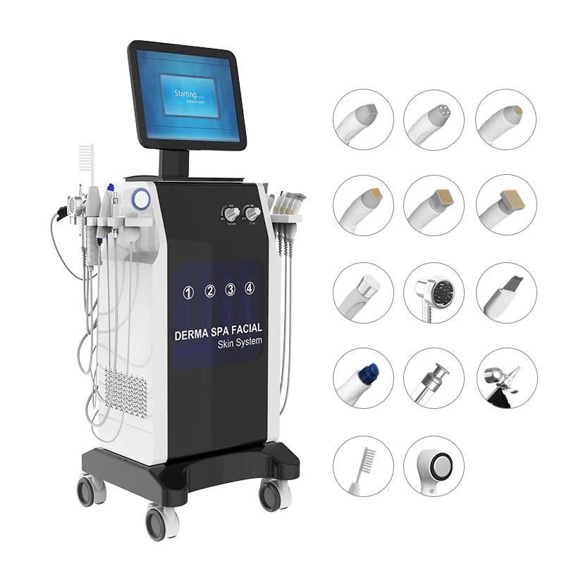Professional Vertical Facial Oxgen Facial Whitening Machine Facial Machine With Warm Bubble Handle Product