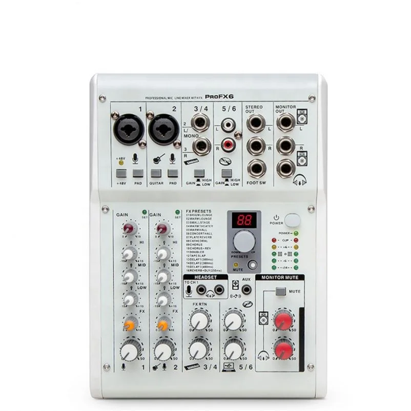 Professional Audio Mixer Mini With Low Price For Live Broadcasting