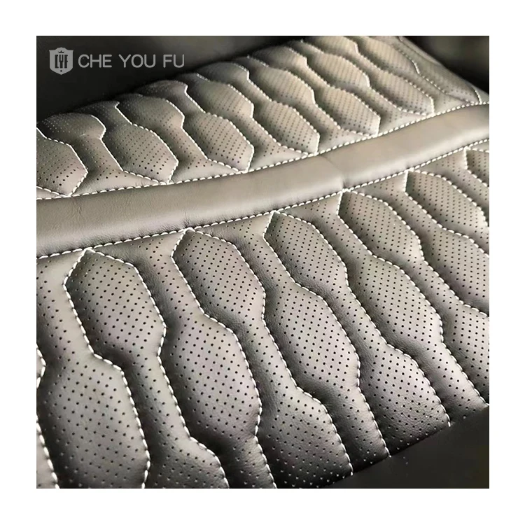 make car seat cover leather decorate synthetic leather material factory direct selling  car seat cover sewing pattern decorate
