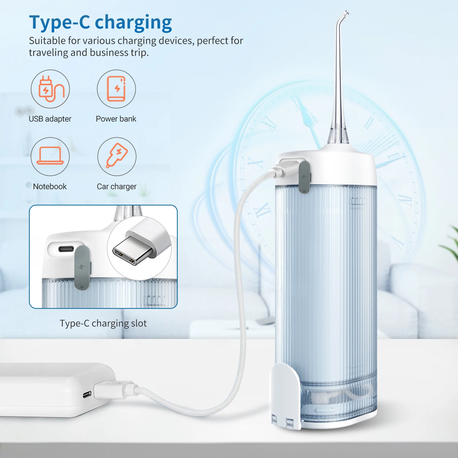 Water Thread Floss Pick Machine Power Floss Waterpick Oral Irrigator Manufacturer Dental Jet Water Flosser Electric