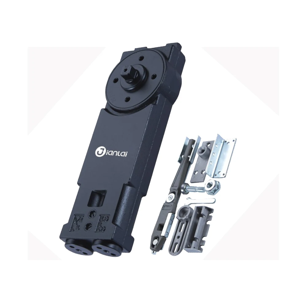 Heavy duty overhead transom wooden/glass door self closing spring loaded door hinge for 100kg