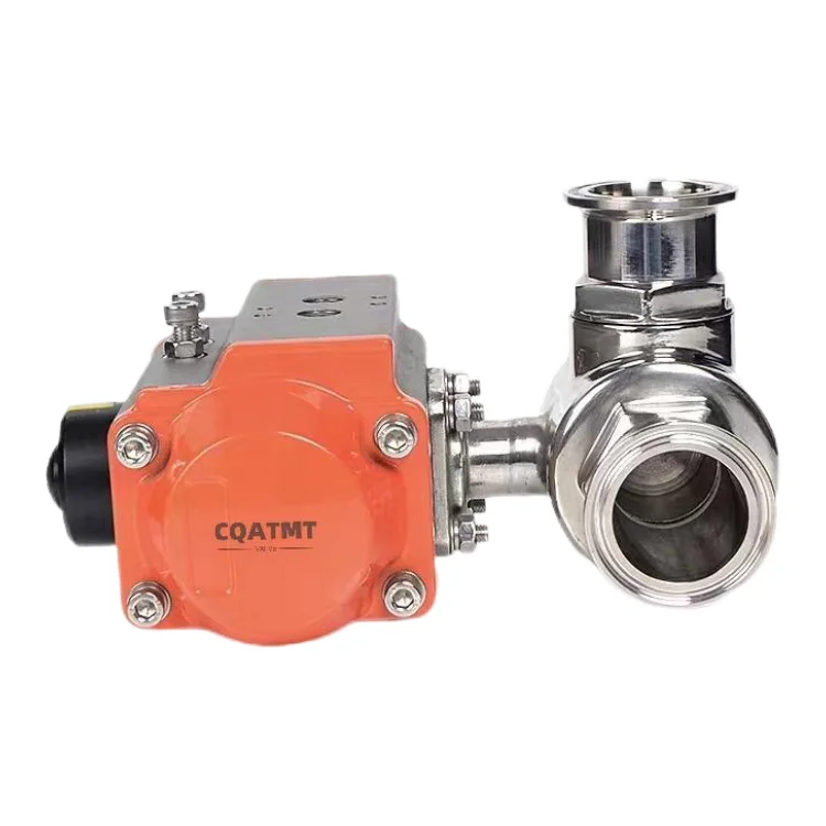 CQATMT High Quality Mirror Polishing Stainless Steel Pneumatic Valve Quick Mounted Pneumatic Valve
