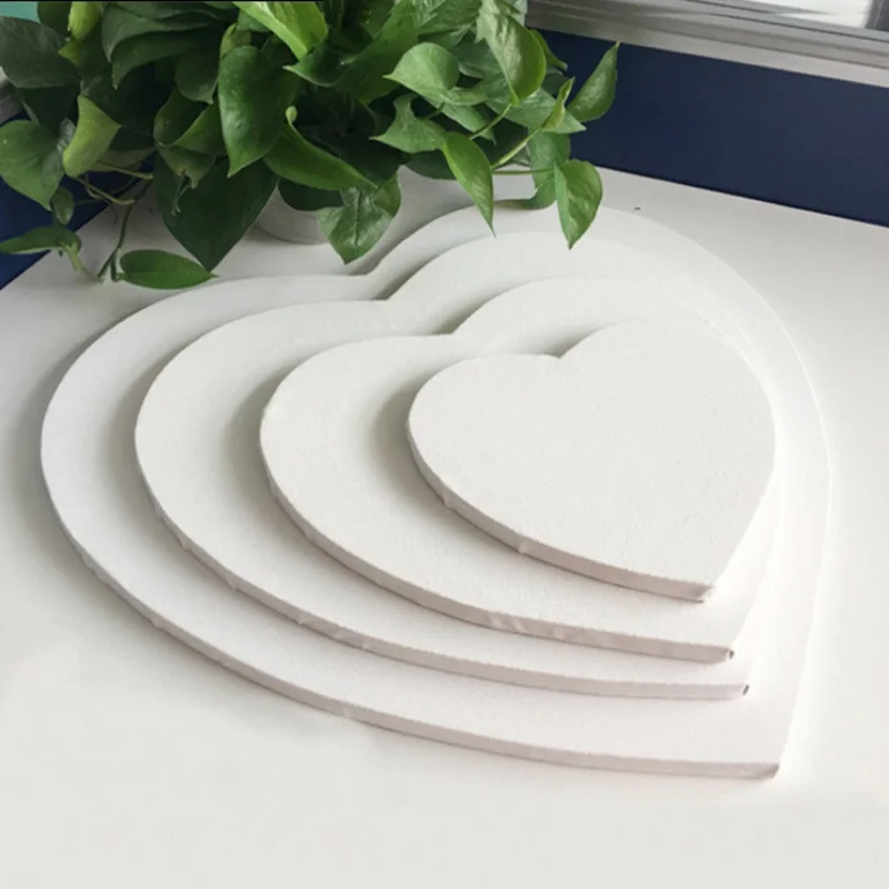 Heart Shape Canvas Art Frame of 20 30 40 50 cm Wholesale Oil Painting Canvas
