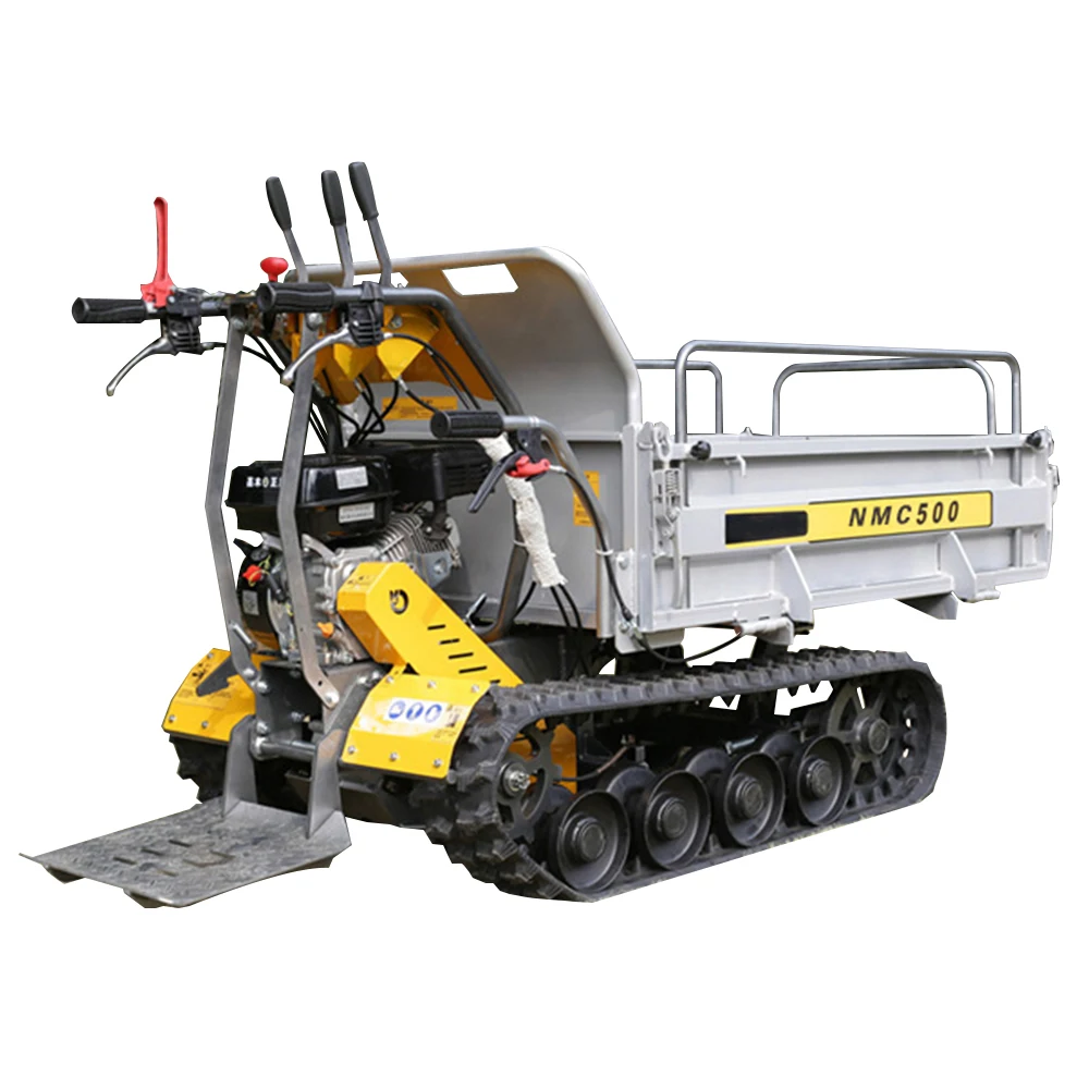Cheap 500kg 800kg 1000kg 1ton-8ton track dumper mini crawler transporter rubber Dump Trucks for sale with EPA