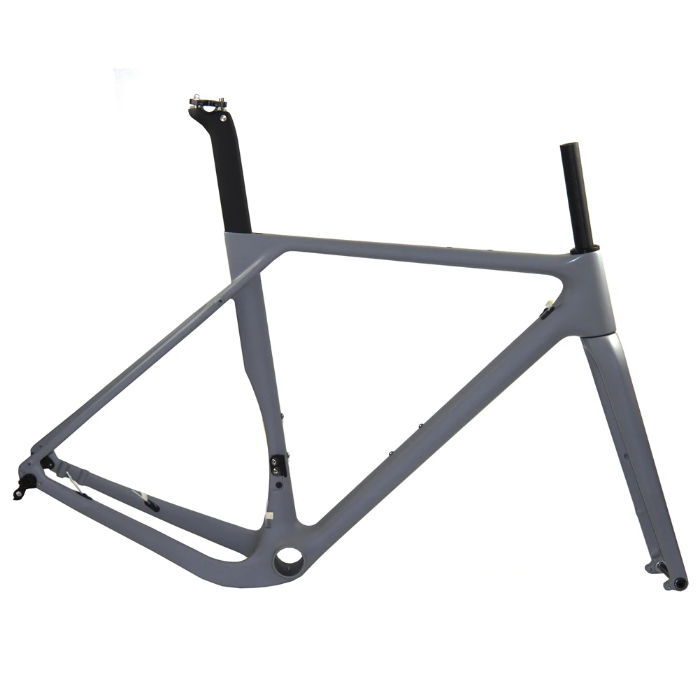 Custom Color 2021 Newest Flat Mount Disc Brake Road Cyclocross Carbon Gravel Bike Frame