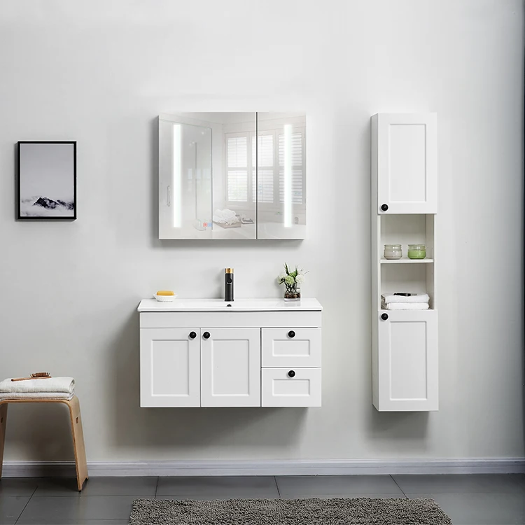 2020 new design PVC simple bath vanity