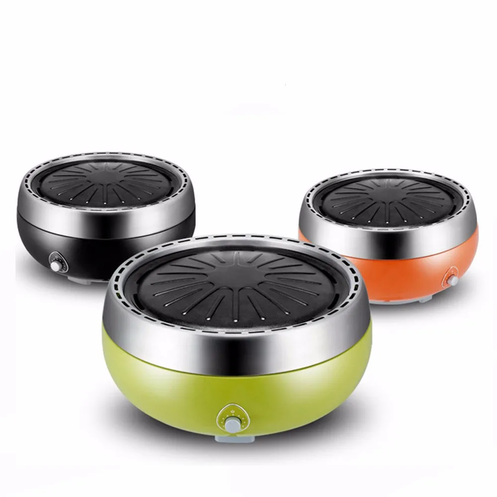 Whosale Portable Outdoor and Indoor Barbecue Mini Nonstick Grill Pan Electric BBQ Grill for sale