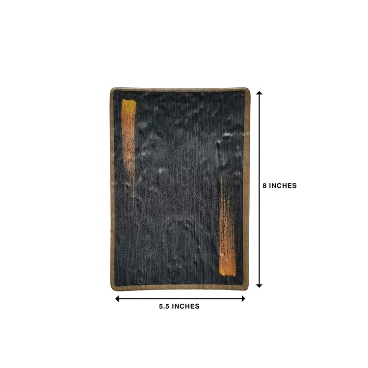 Japanese Style 6 Piece Perfect Sushi Set for Two Melamine Sushi Plates Sauce Dish and Chopsticks Dinnerware Set