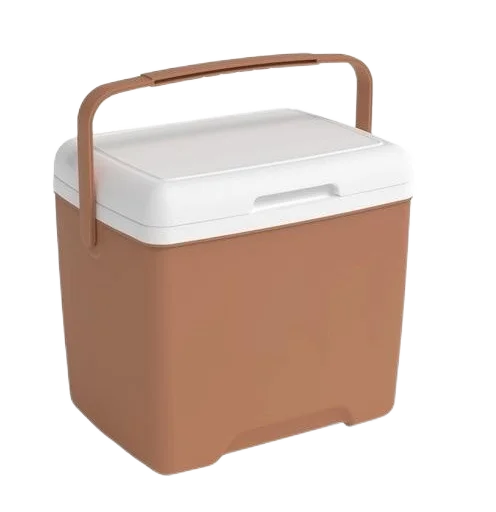 Brown 13L Ice Chest Cooler Box Portable Outdoor Camping Picnic Fresh Food Drink Ice Cooler Insulated Fishing Ice Cooler Box
