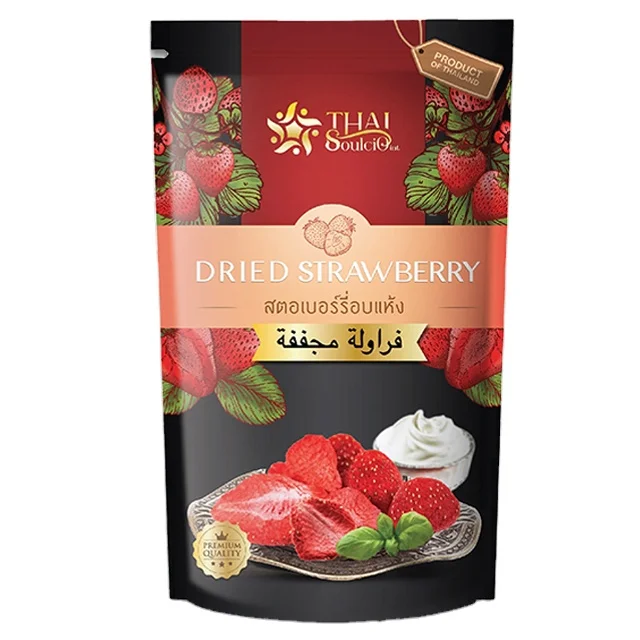 Premium Dried Strawberry from Thai Local Agricultural Products Wholesale High Quality Premium Grade