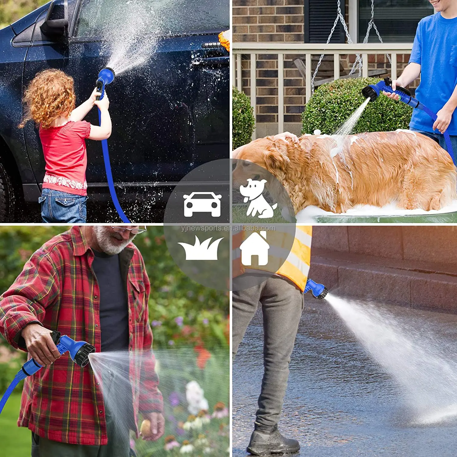 Amazon hot selling Expandable Anti-Abrasion Garden Sprinklers High Pressure Water Hoses