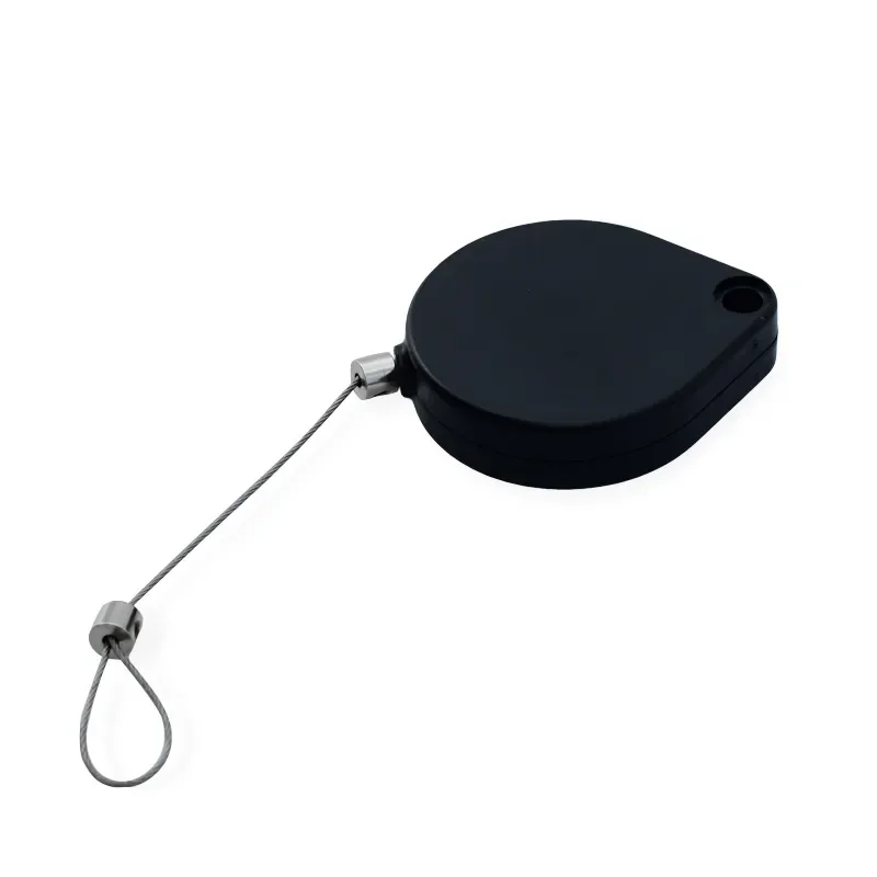 Anti-Theft Pull Box With Loop End Retractable Cable Loss Prevention Recoiler For Retail Security