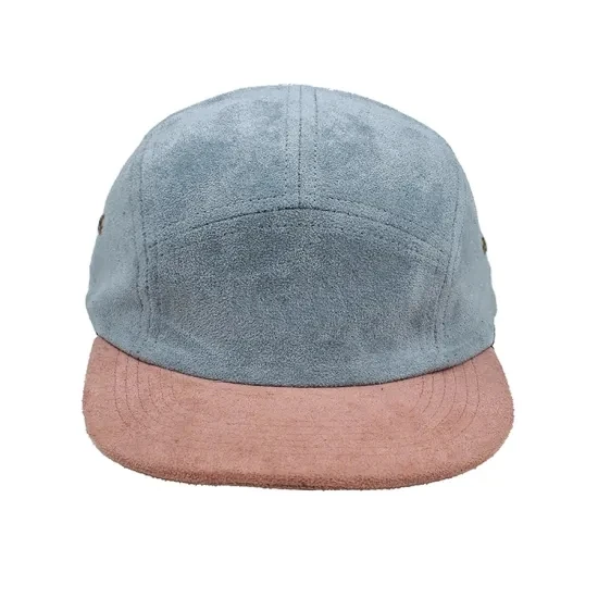 Клиент выбирает свой собственный дизайн замшевые равнина 5 панель шляпа Blank