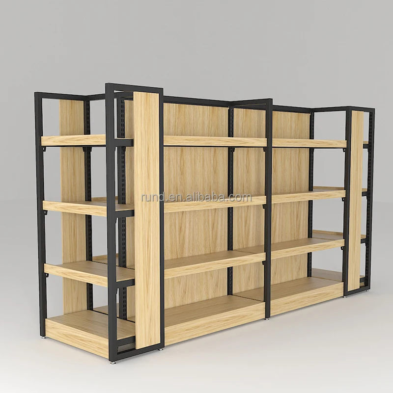 High Quality Easy Installation Goduola Racks Wholesale Price Advertising Display Stand Shelf Metal Wood Material Hardware Stores