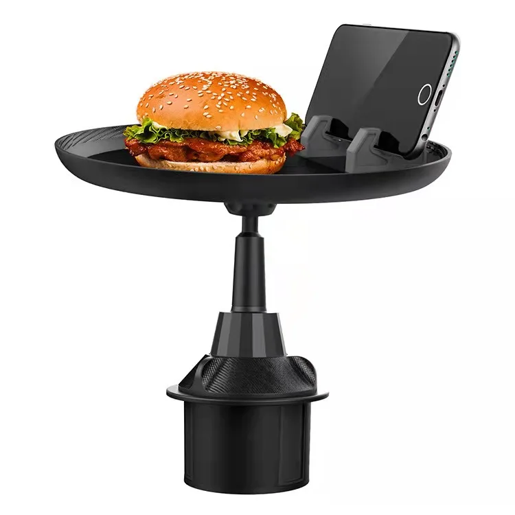 Car plate tray car travel coffee burger rack water cup holder mobile phone holder small dining table