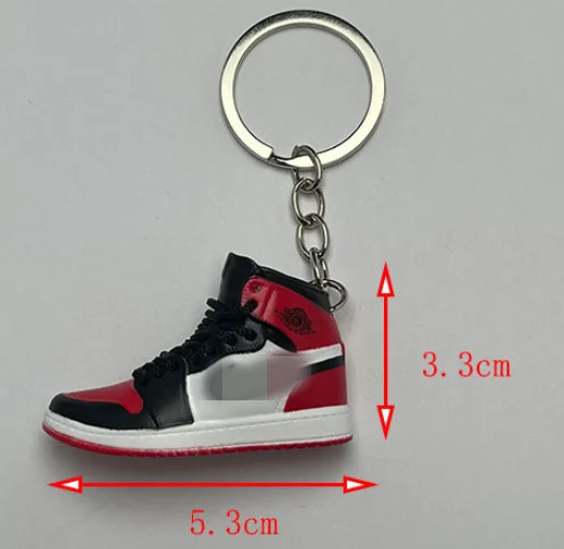 3D  mini shoes keychain hard plastic shoes keychain  sneaker keychain