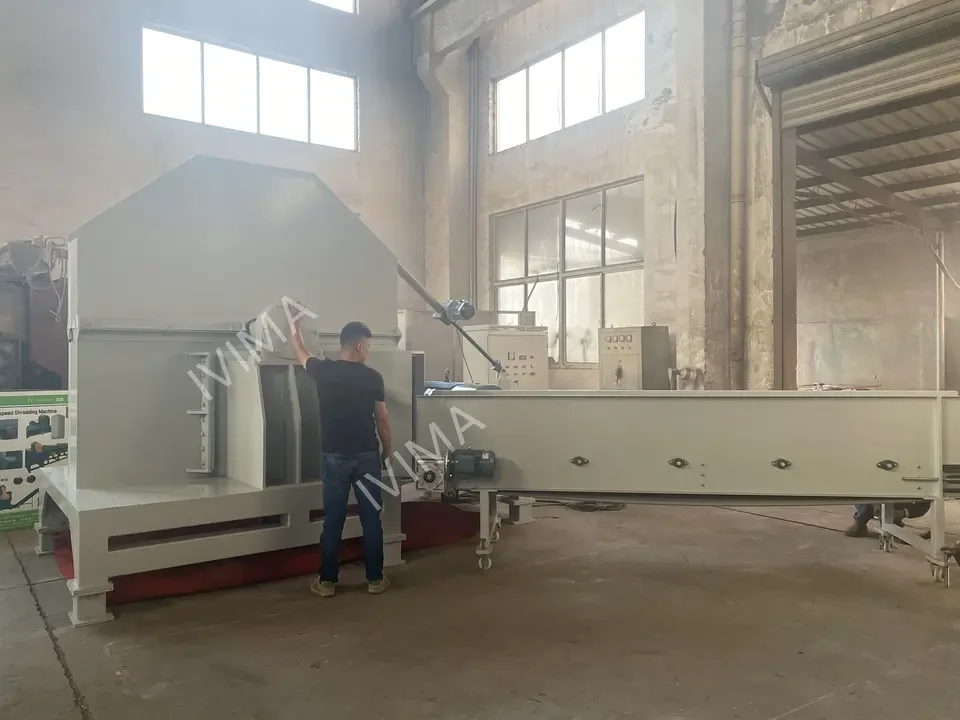 IVIMA high capacity 315-630mm big long PE pipe recycling fast shredder machine/complete whole HDPE tube rapid chipper crusher