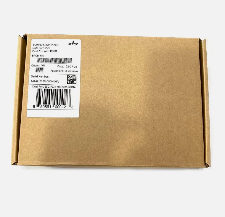 BROADCOM BCM957414A4142CC Dual-port 25Gb/s Sfp28 Pcie Ethernet Card BCM57414