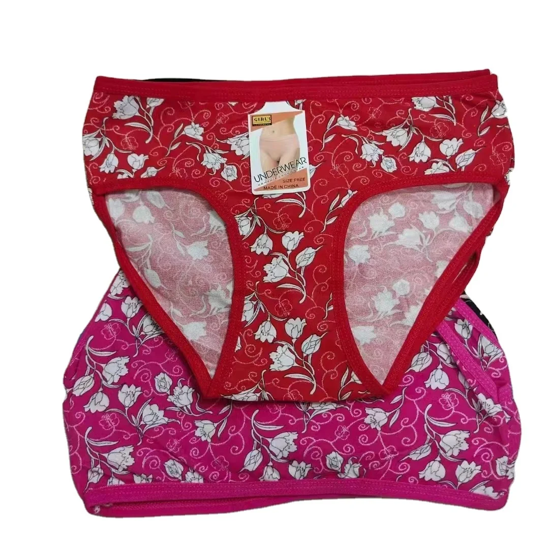 Multiple style Girls Casual Wear Young Ladies Briefs Panties free Size Print Pattern Free Waist 28cm Cheap Underwear