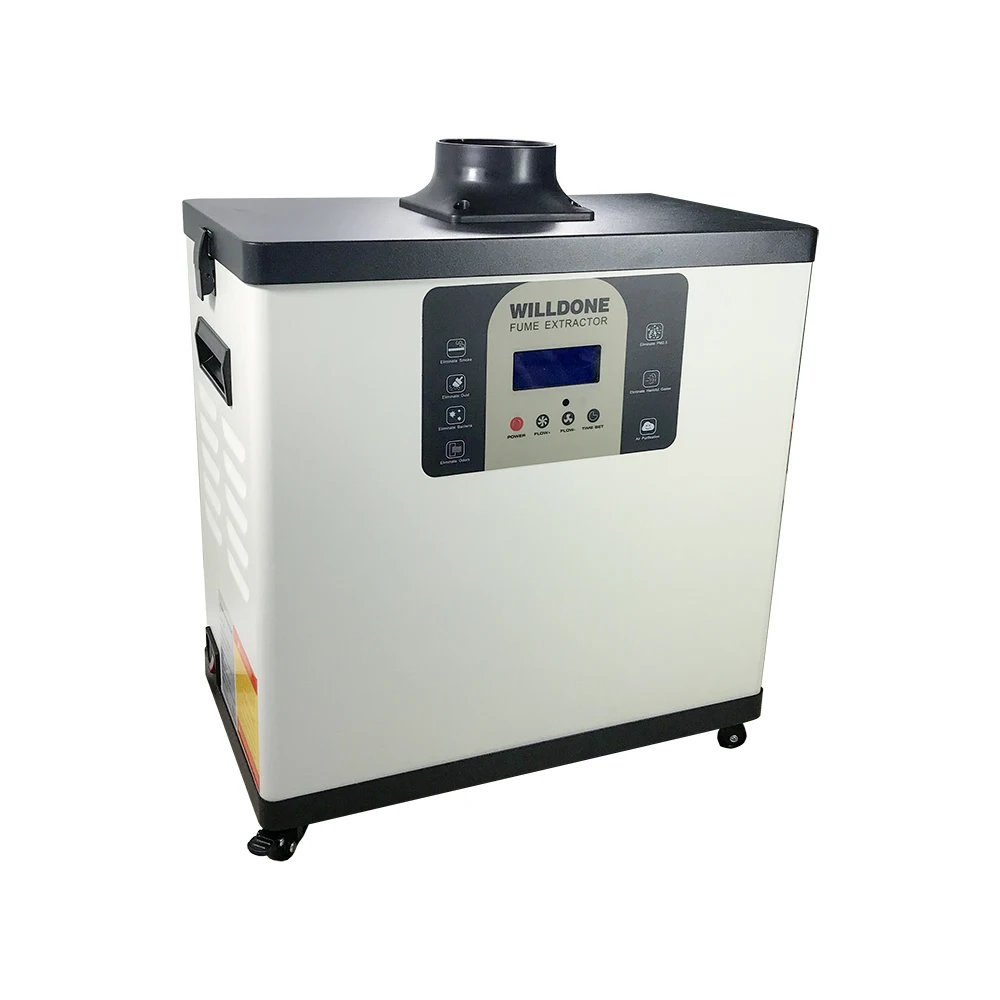 Factory price white color display nail salon extractor for nail salon fume extractor