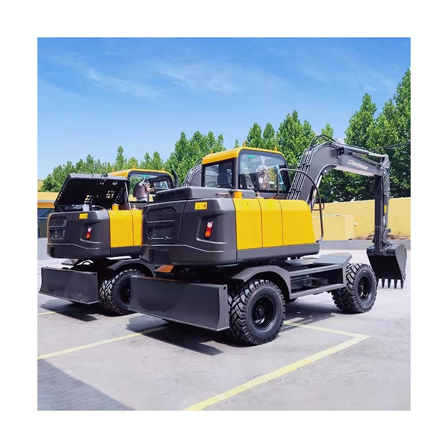 Shanzhong Factory Manufactures Small Excavator Type 75 Wheel Excavator with Stable Performance for Export to Vietnam