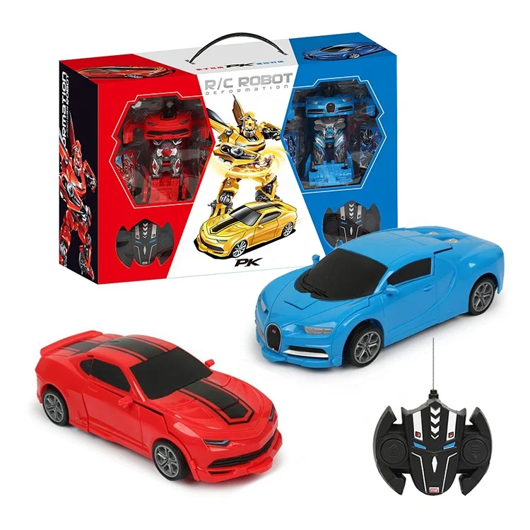 
For Kids 2 PCS Small Electric PK Battle RC Toys Deformation Remote Control Cars Robots 