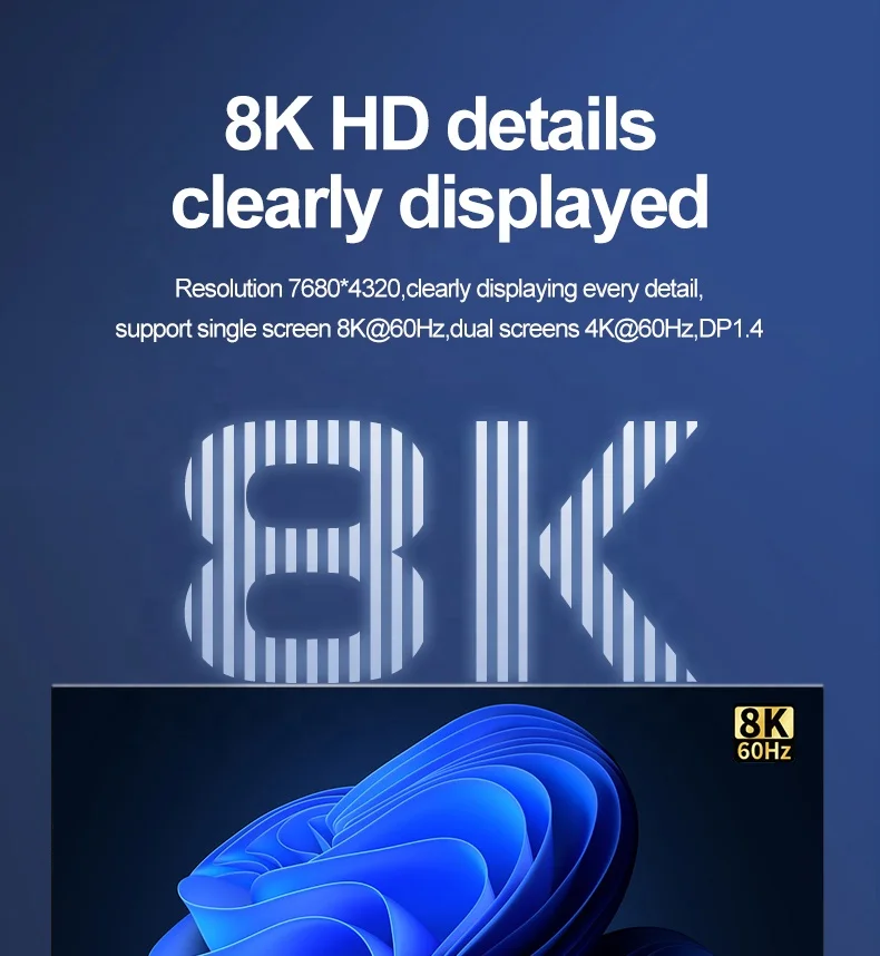 New ODM USB 4 Cable 10FT For Thunderbolt 4 40gbps USB C Cable Coaxial Audio & Video Cables 8K For Chromebook Dell Monitor