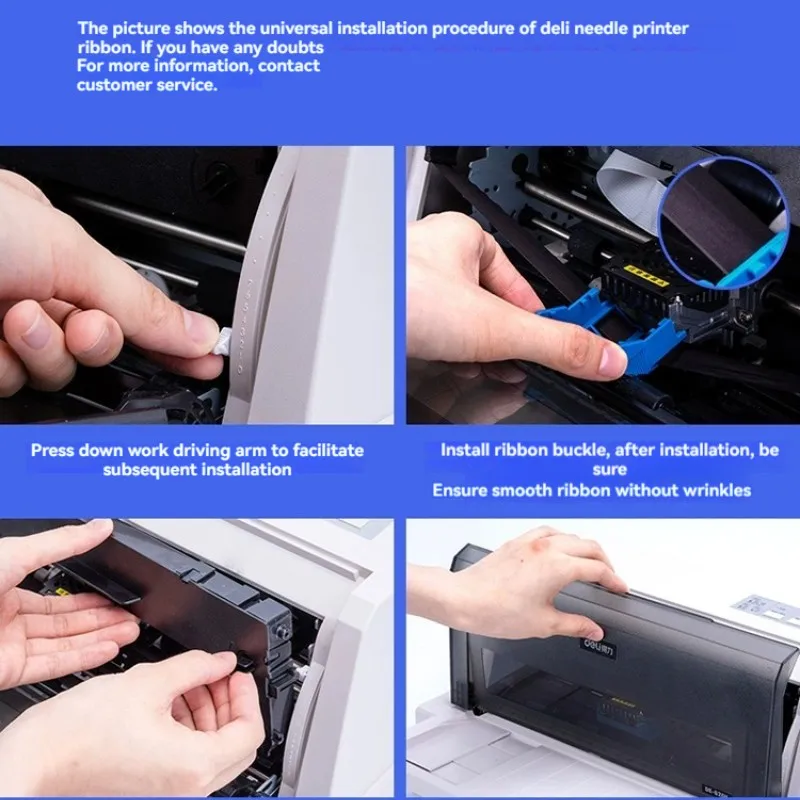 Deli 615kII High quality  dot matrix printer A4 format warehousing bills VAT special invoice printer 620k