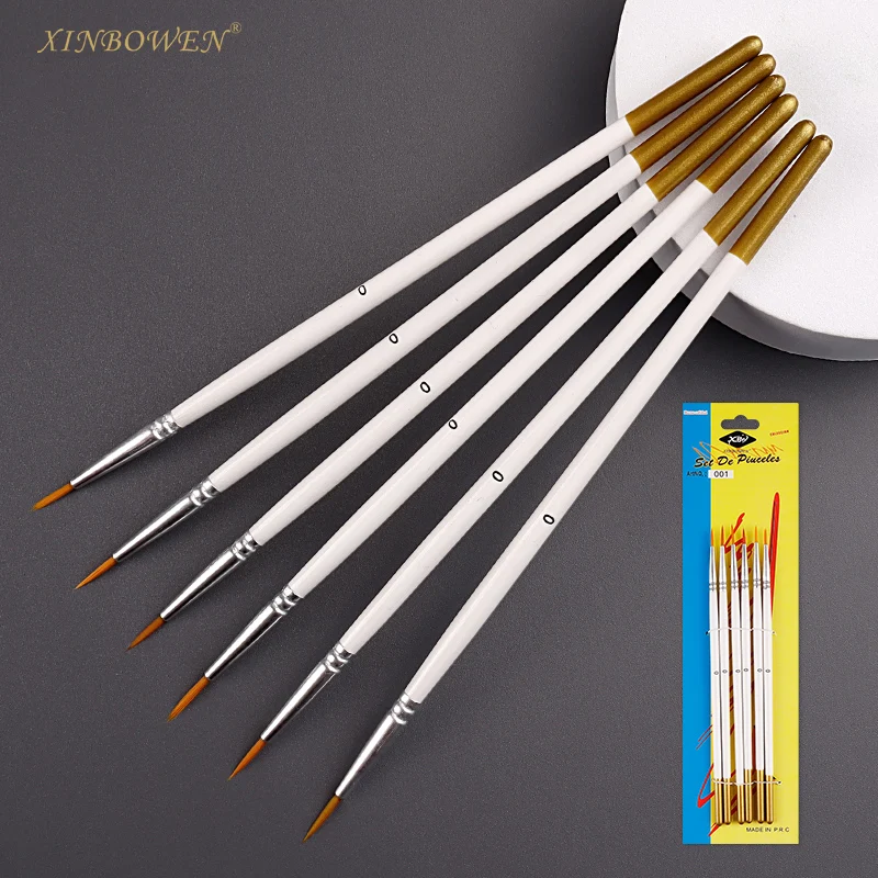 Художественные принадлежности Xinbowen № 0/00/000 ручка-Крючок для пейнтбола pincel arte подходит художников