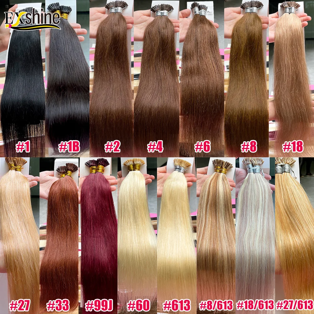 New Fashion 12A virgin blonde hair Virgin Raw Remy Nano Hair Extensions Indian Human Wholesale Brazilian I Tip Hair Extension