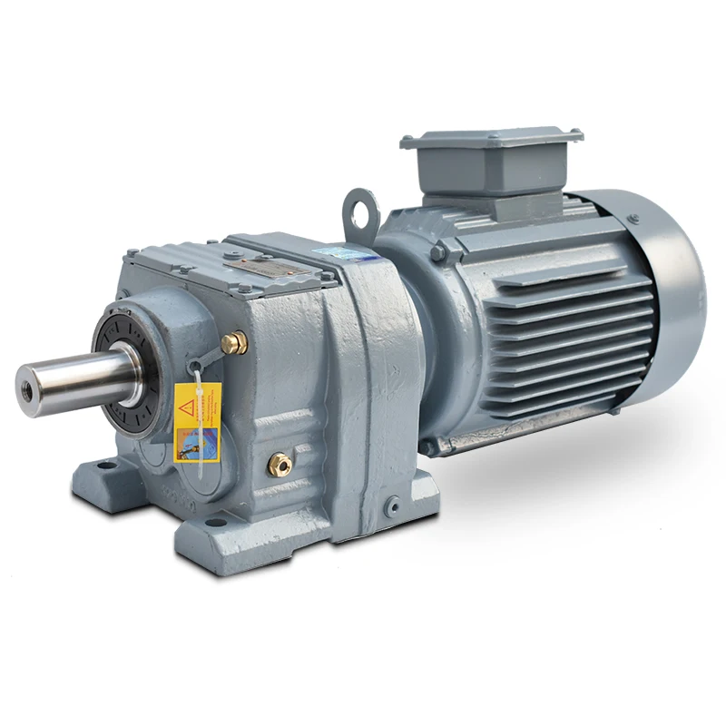 117N.m helical reduction gearbox RX87 320rpm geared electric motor for 4kw helical gear